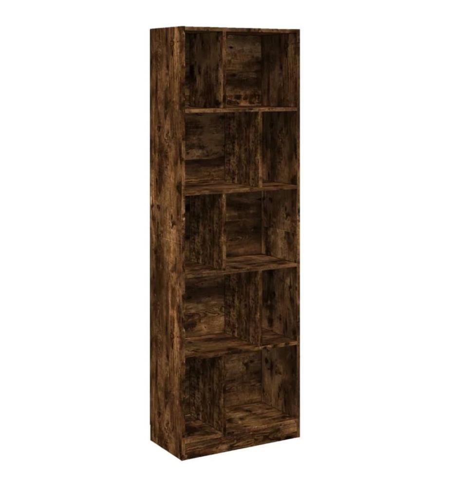 Bücherregal Räuchereiche 57x28,5x174 cm Holzwerkstoff