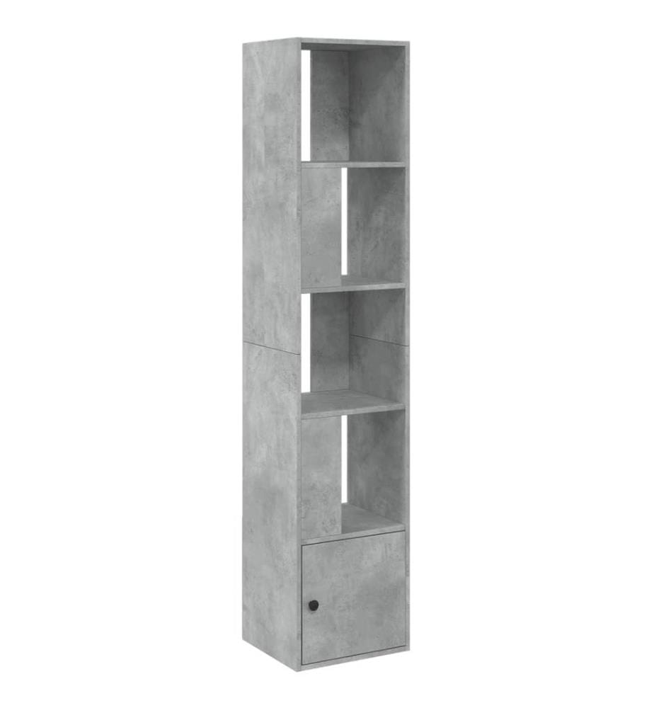 Bibliothèque gris béton 40x36x189 cm bois d'ingénierie