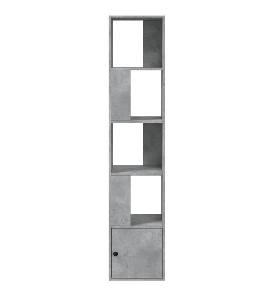 Bibliothèque gris béton 40x36x189 cm bois d'ingénierie