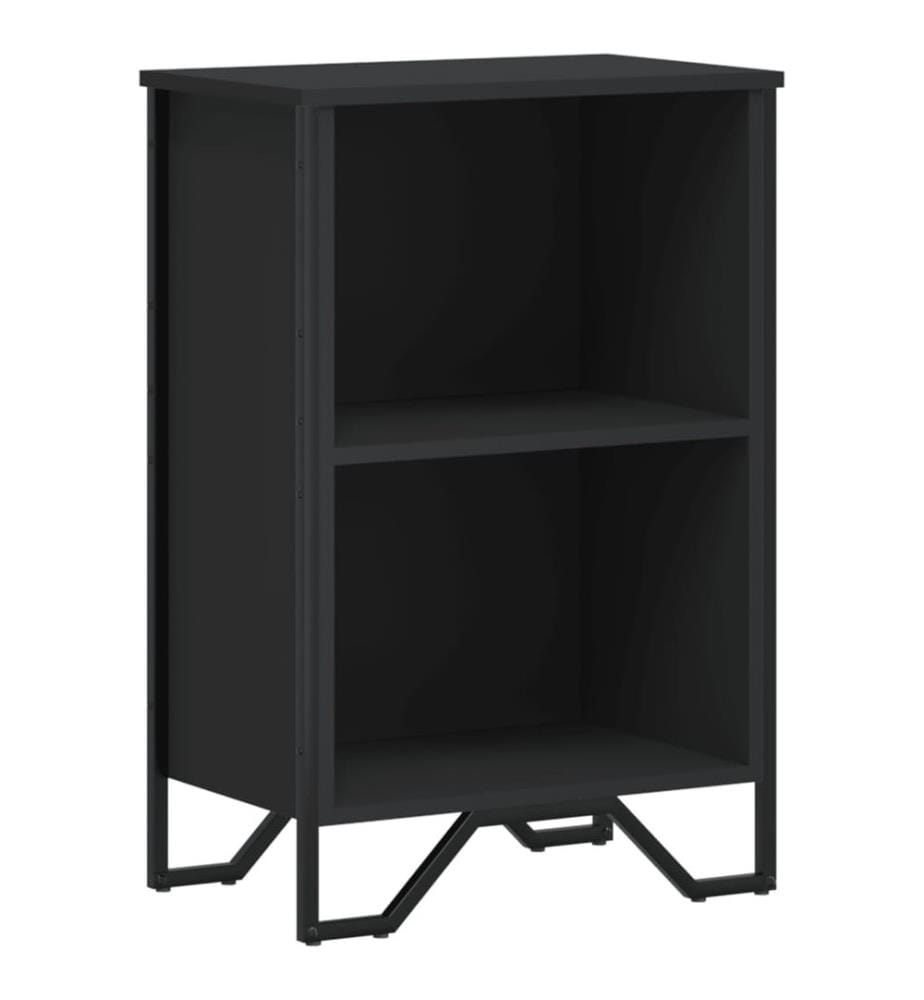 Bücherregal Schwarz 50x31x74,5 cm Holzwerkstoff
