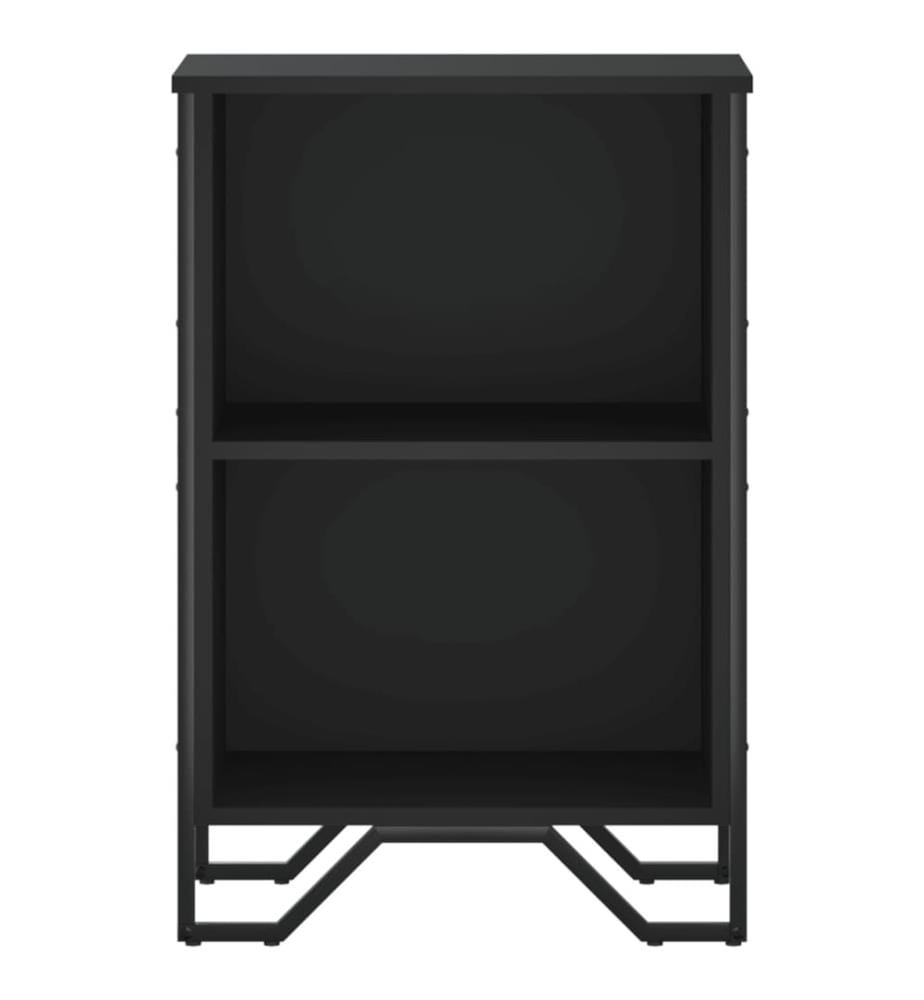Bücherregal Schwarz 50x31x74,5 cm Holzwerkstoff