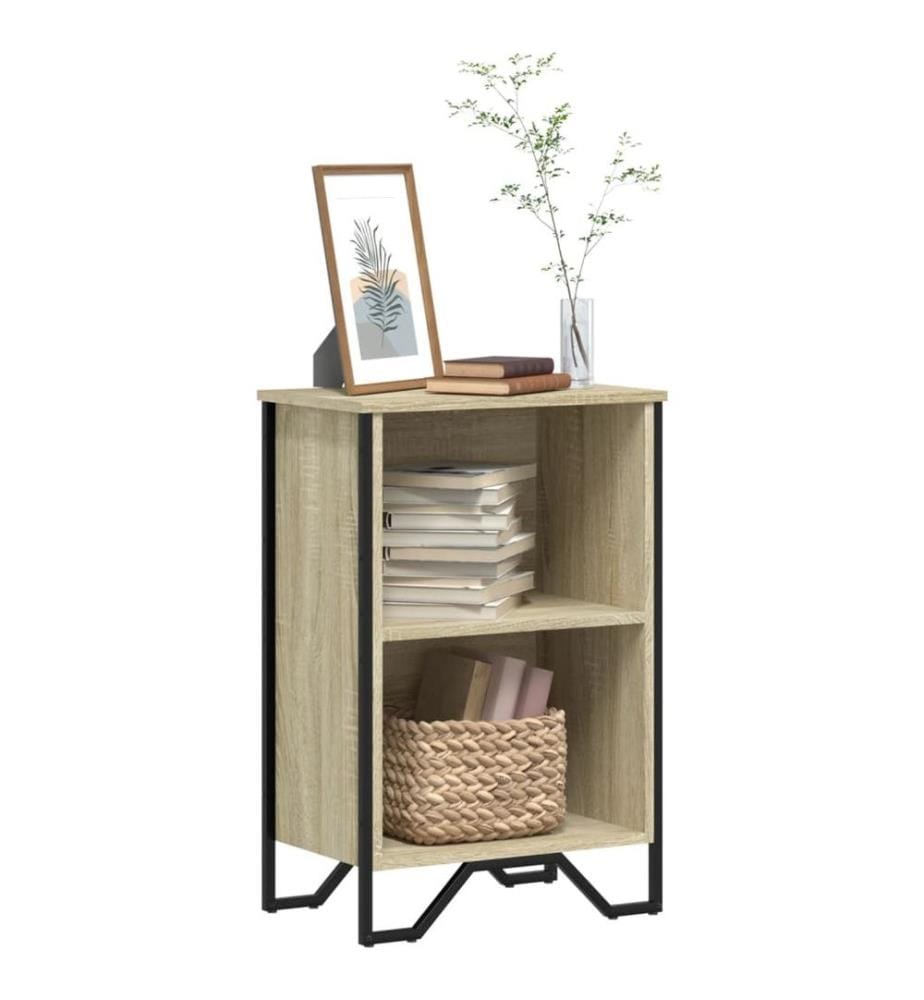 Bibliothèque chêne sonoma 50x31x74,5 cm bois d'ingénierie