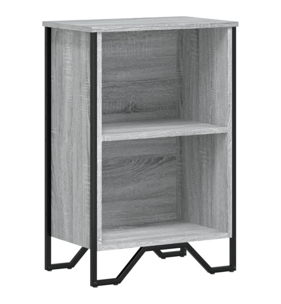 Bibliothèque sonoma gris 50x31x74,5 cm bois d'ingénierie