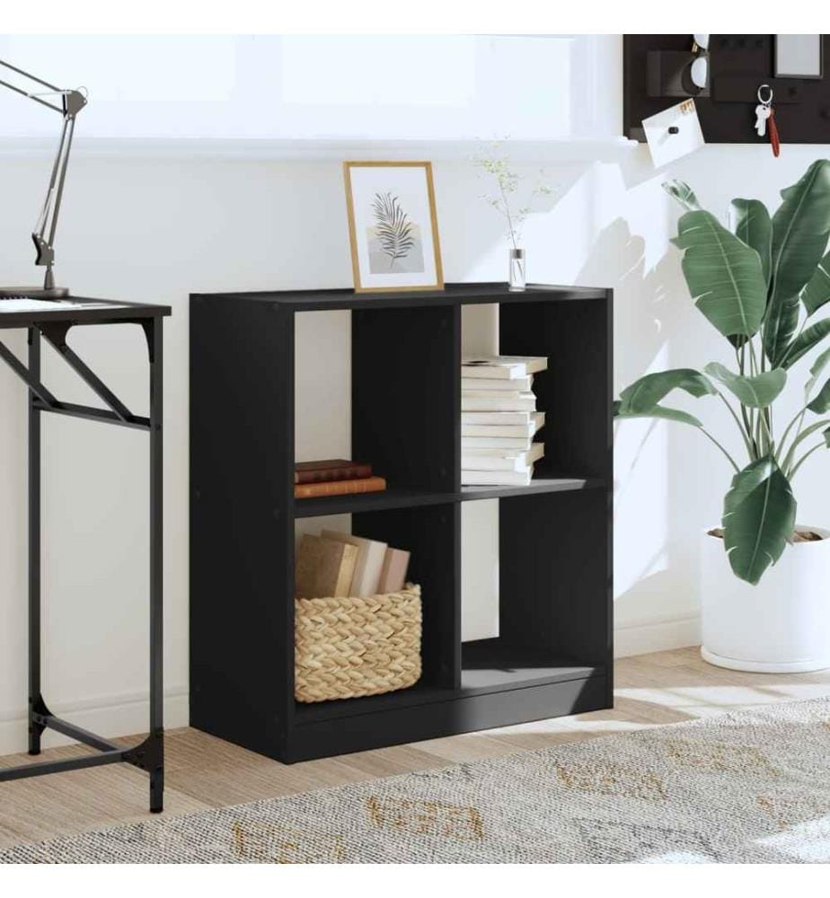Bücherregal Schwarz 68,5x32x75 cm Holzwerkstoff