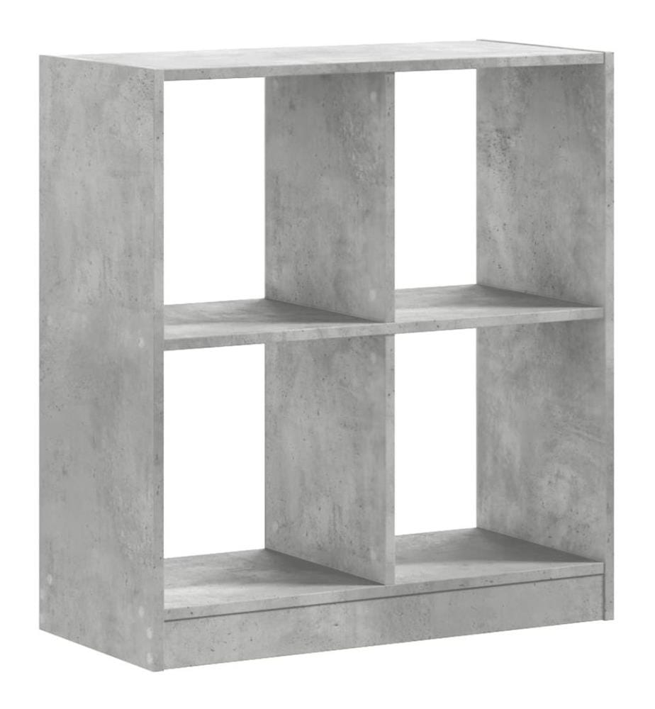 Bücherregal Betongrau 68,5x32x75 cm Holzwerkstoff