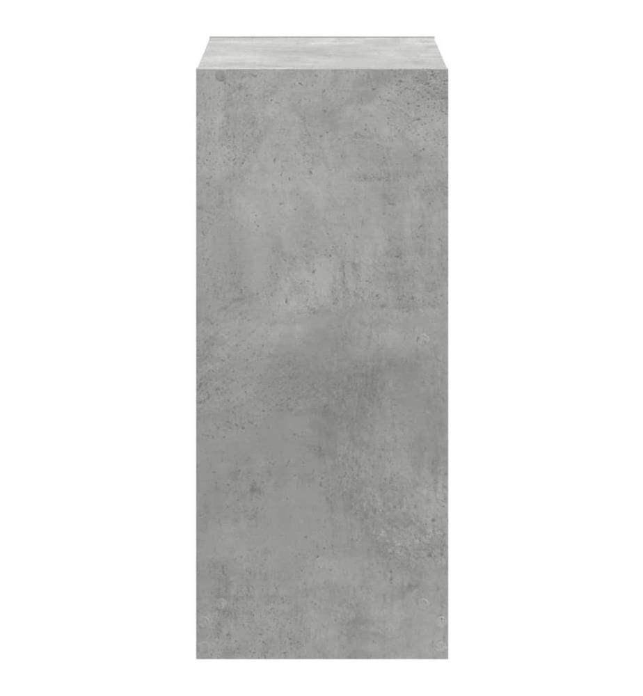 Bücherregal Betongrau 68,5x32x75 cm Holzwerkstoff