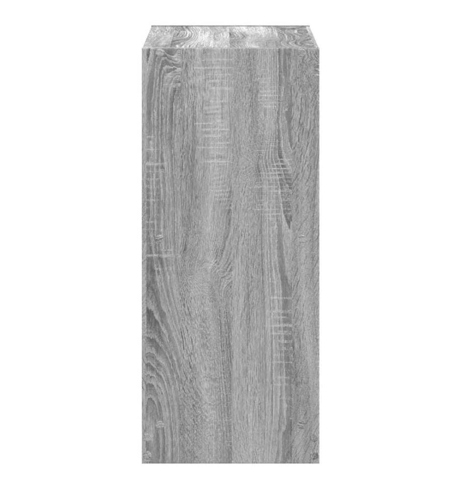 Bibliothèque sonoma gris 68,5x32x75 cm bois d'ingénierie