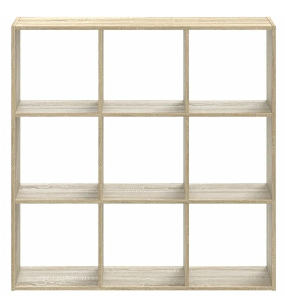 Bibliothèque chêne sonoma 102x32x102 cm bois d'ingénierie