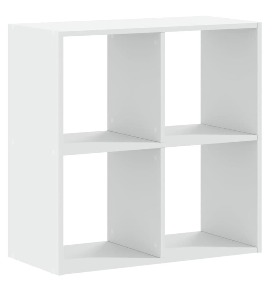 Bücherregal Weiss 68,5x32x68,5 cm Holzwerkstoff