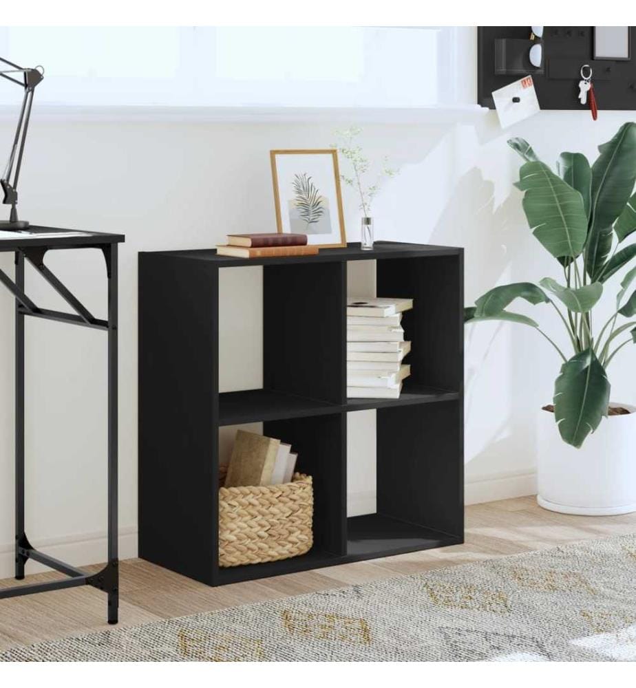 Bücherregal Schwarz 68,5x32x68,5 cm Holzwerkstoff