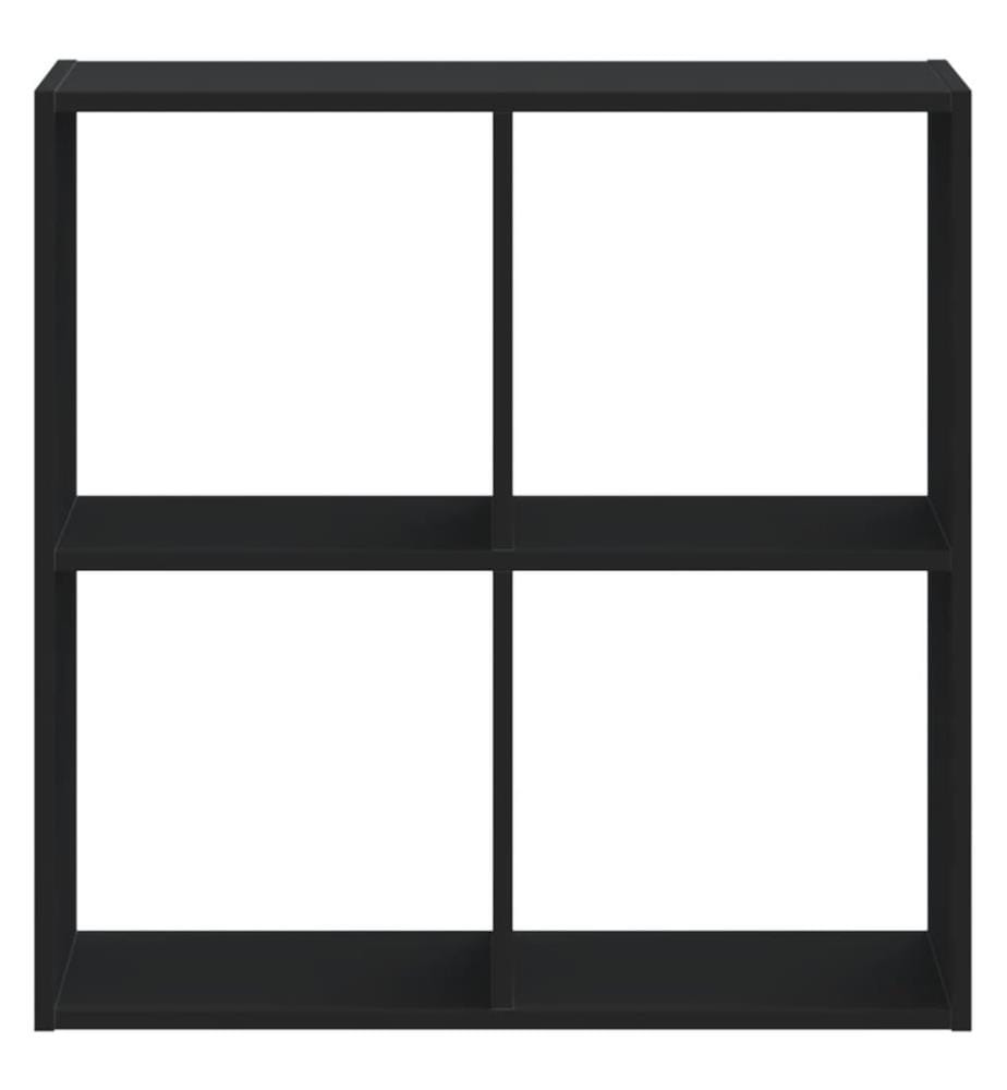 Bücherregal Schwarz 68,5x32x68,5 cm Holzwerkstoff