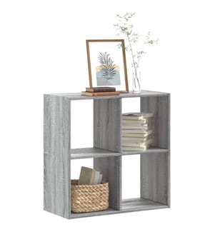Bibliothèque sonoma gris 68,5x32x68,5 cm bois d'ingénierie