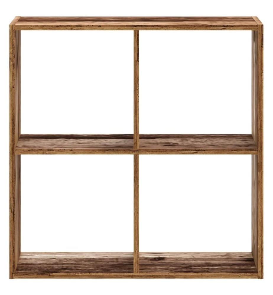 Bibliothèque vieux bois 68,5x32x68,5 cm bois d'ingénierie