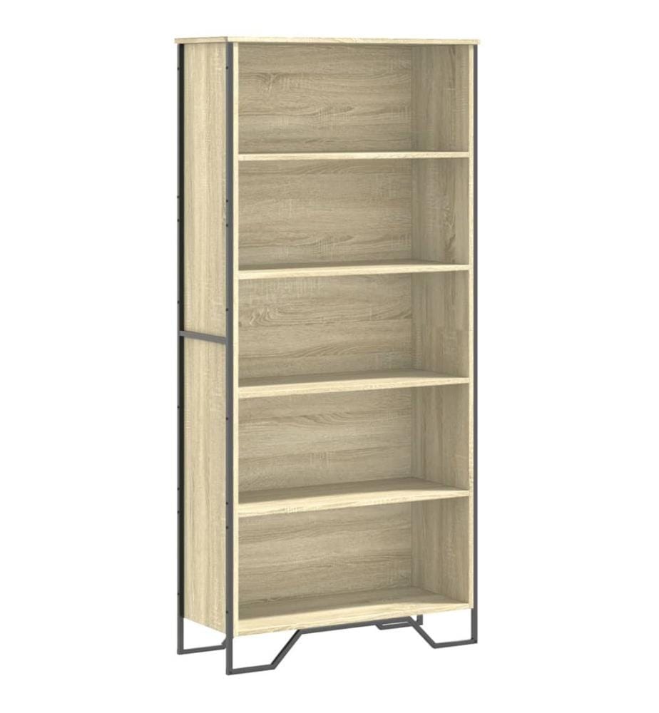 Bibliothèque chêne sonoma 80x31x169 cm bois d'ingénierie
