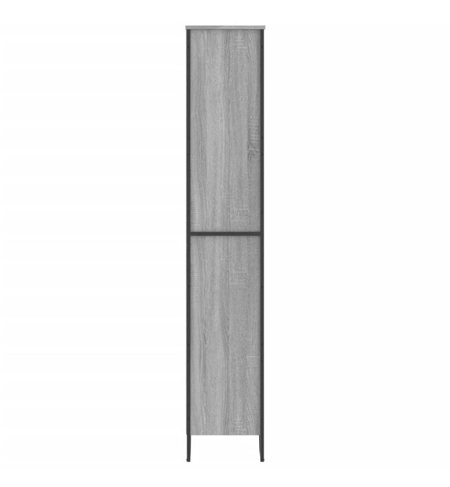 Bibliothèque sonoma gris 80x31x169 cm bois d'ingénierie