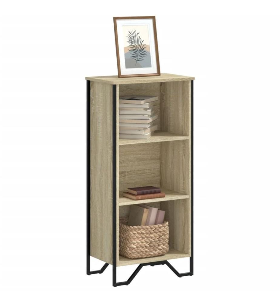 Bibliothèque chêne sonoma 50x31x106 cm bois d'ingénierie