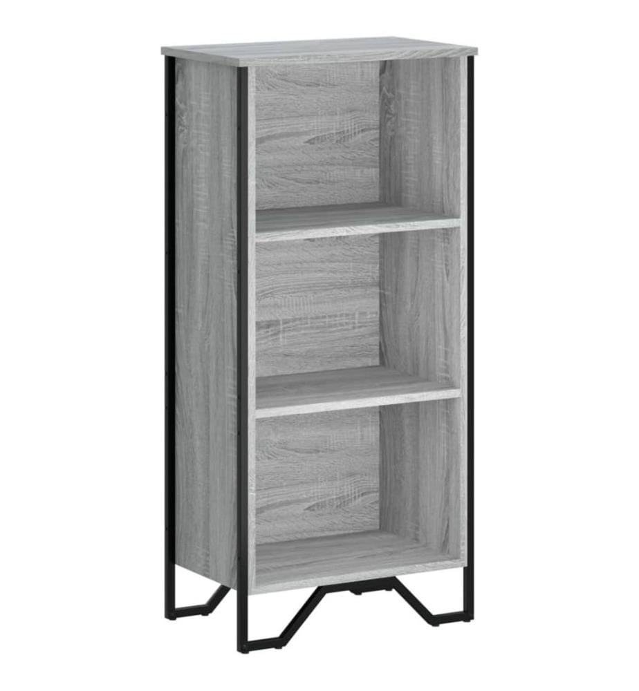 Bibliothèque sonoma gris 50x31x106 cm bois d'ingénierie