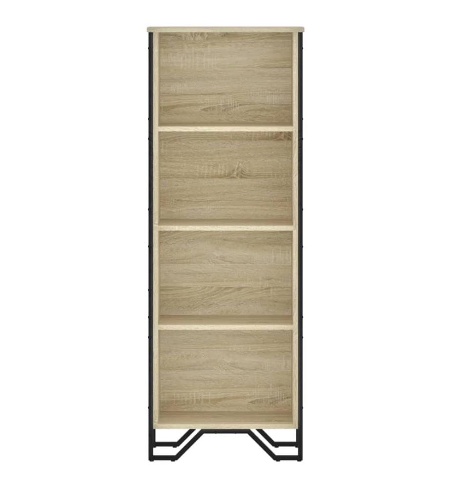 Bibliothèque chêne sonoma 50x31x137,5 cm bois d'ingénierie