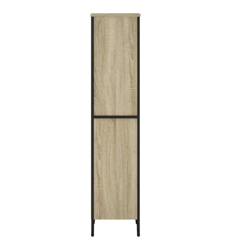 Bibliothèque chêne sonoma 50x31x137,5 cm bois d'ingénierie