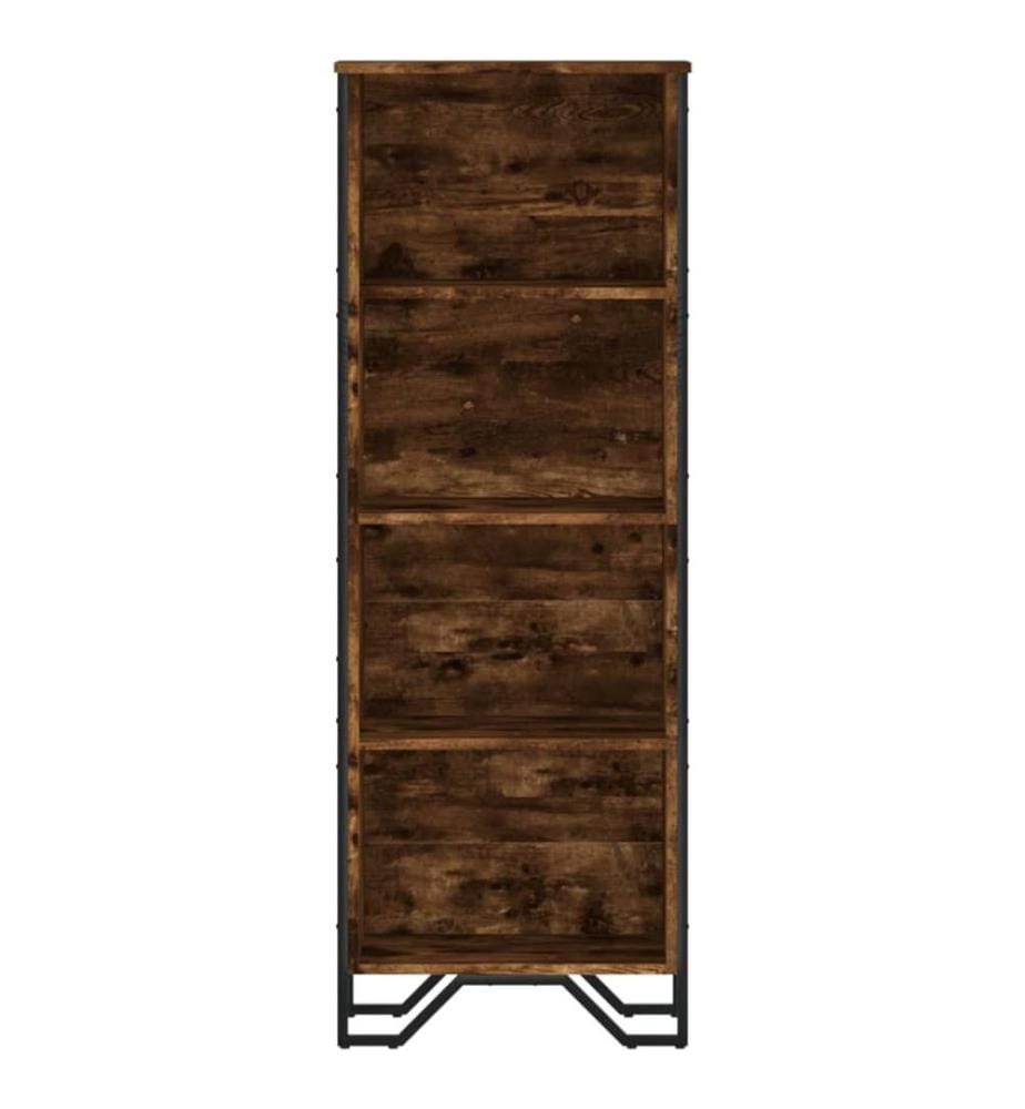 Bücherregal Räuchereiche 50x31x137,5 cm Holzwerkstoff