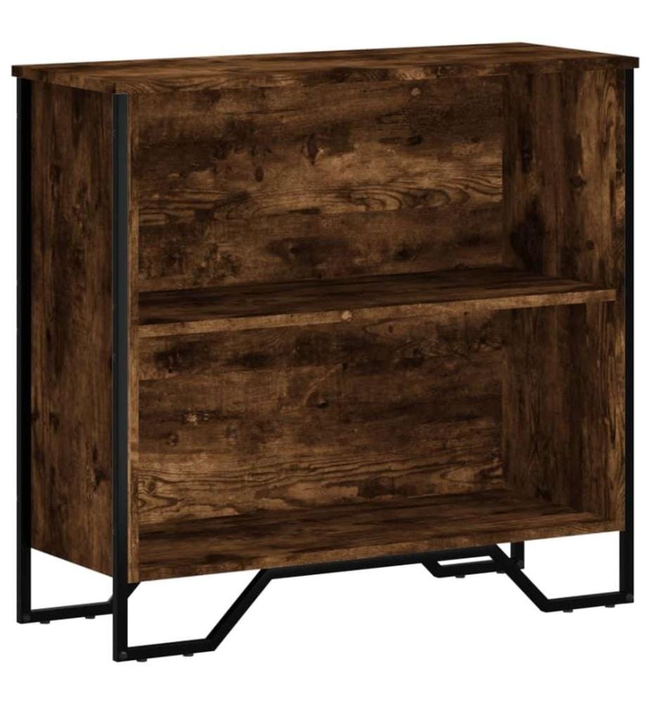 Bücherregal Räuchereiche 80x31x74,5 cm Holzwerkstoff