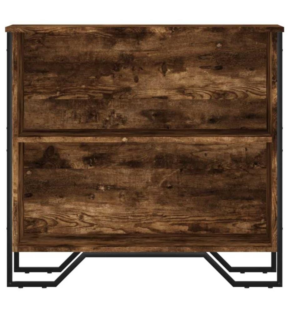 Bücherregal Räuchereiche 80x31x74,5 cm Holzwerkstoff