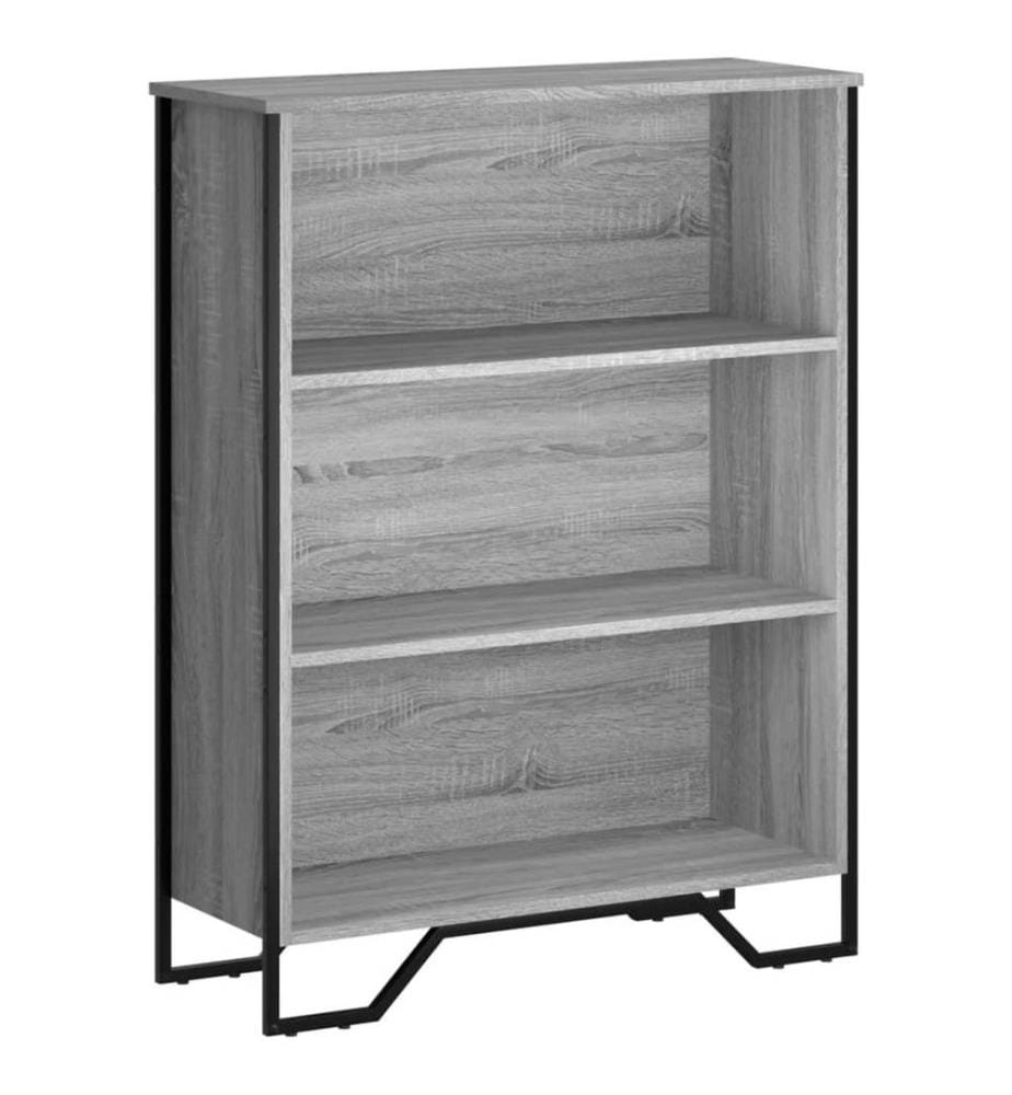 Bibliothèque sonoma gris 80x31x106 cm bois d'ingénierie