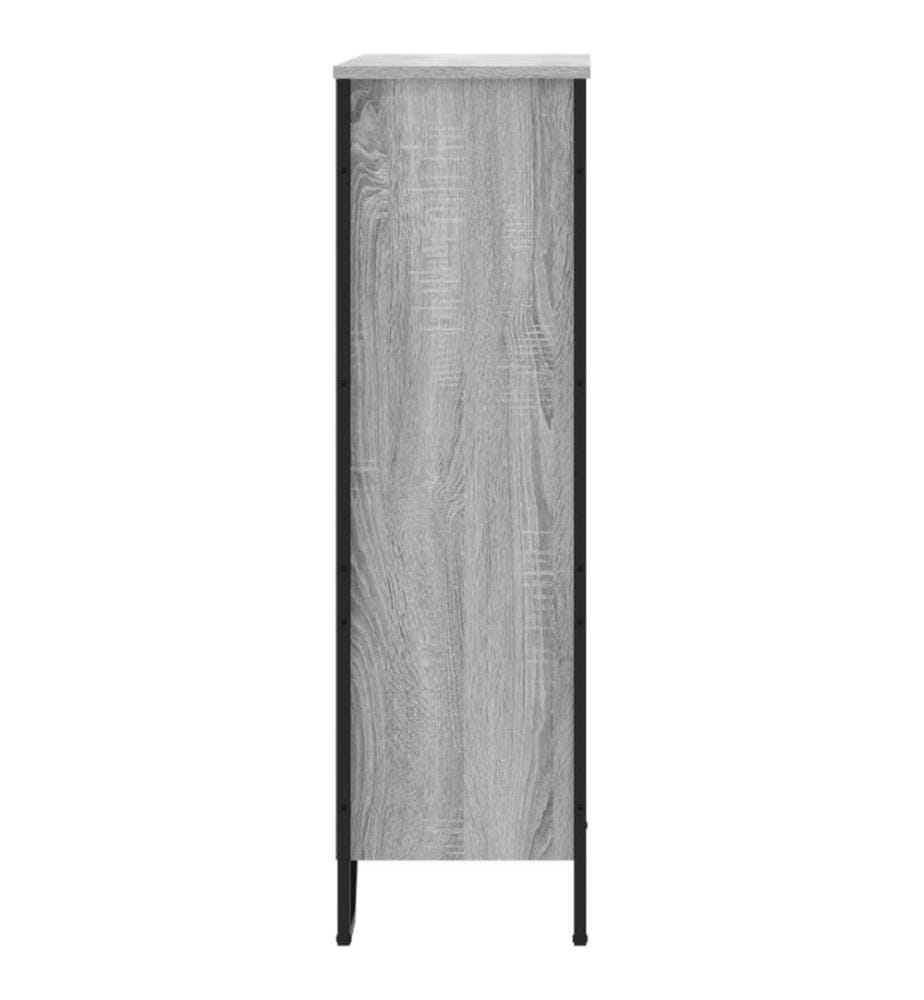 Bibliothèque sonoma gris 80x31x106 cm bois d'ingénierie