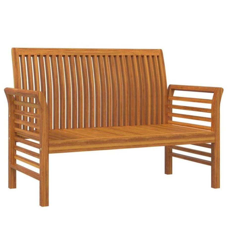 Salon de jardin avec coussins blanc crème 2 pcs Bois massif