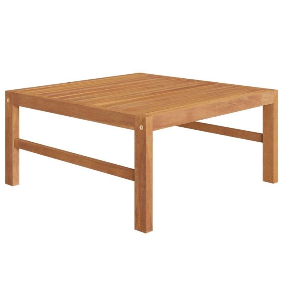 Salon de jardin 9 pcs avec coussins gris Bois de teck solide