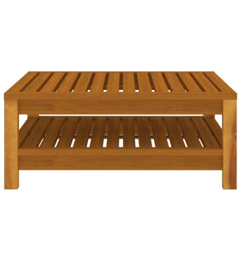 Salon de jardin 5 pcs avec coussin Bois d'acacia solide