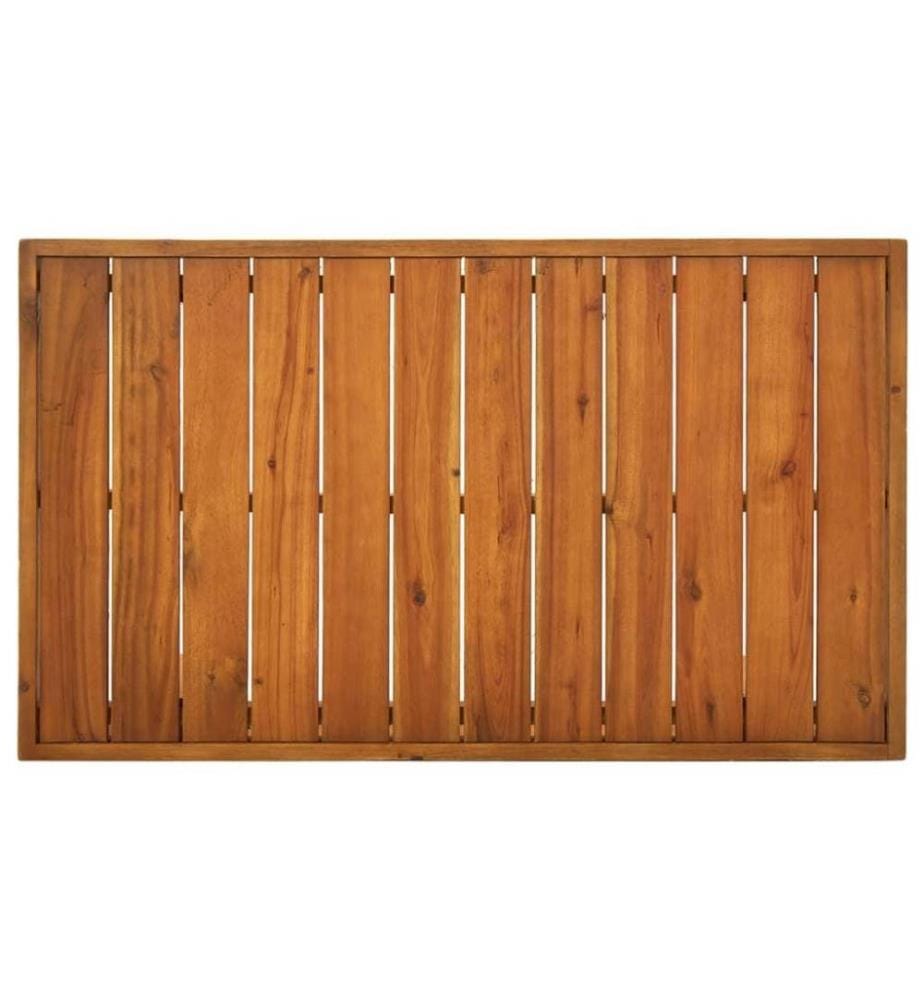 3-tlg. Garten-Lounge-Set mit Cremeweissen Kissen Massivholz