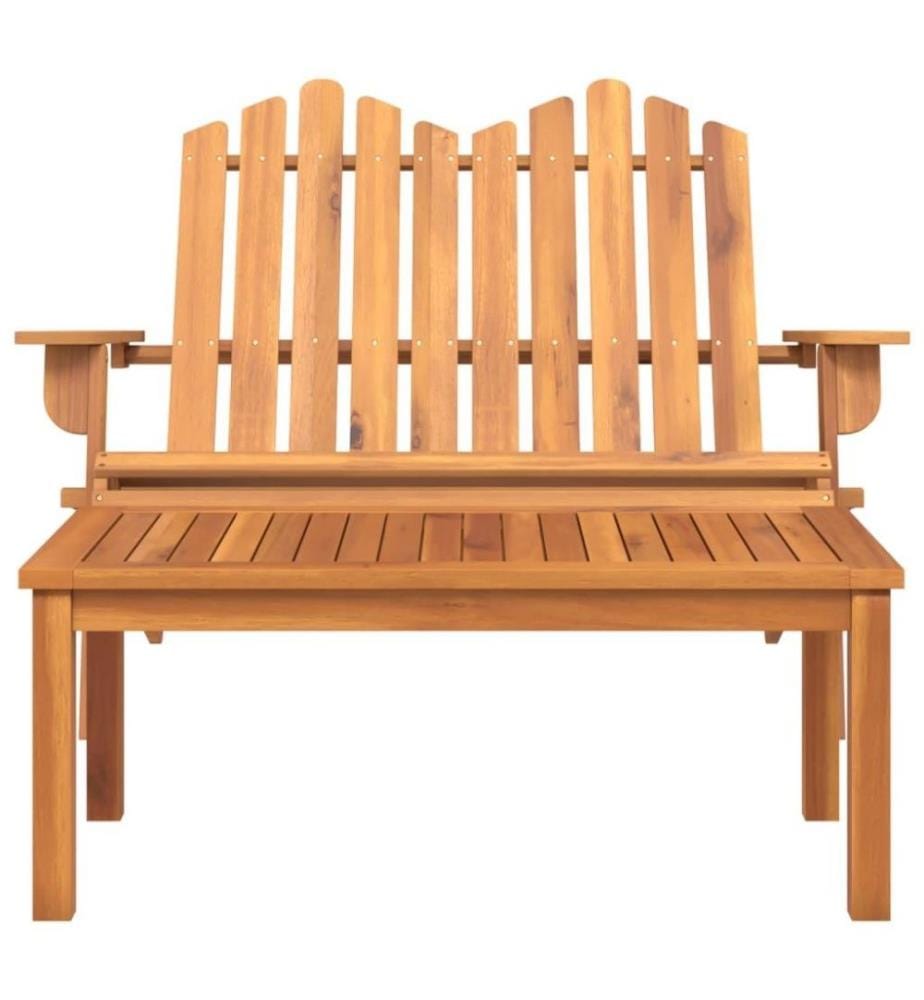 Ensemble de salon de jardin Adirondack 2 pcs bois acacia solide
