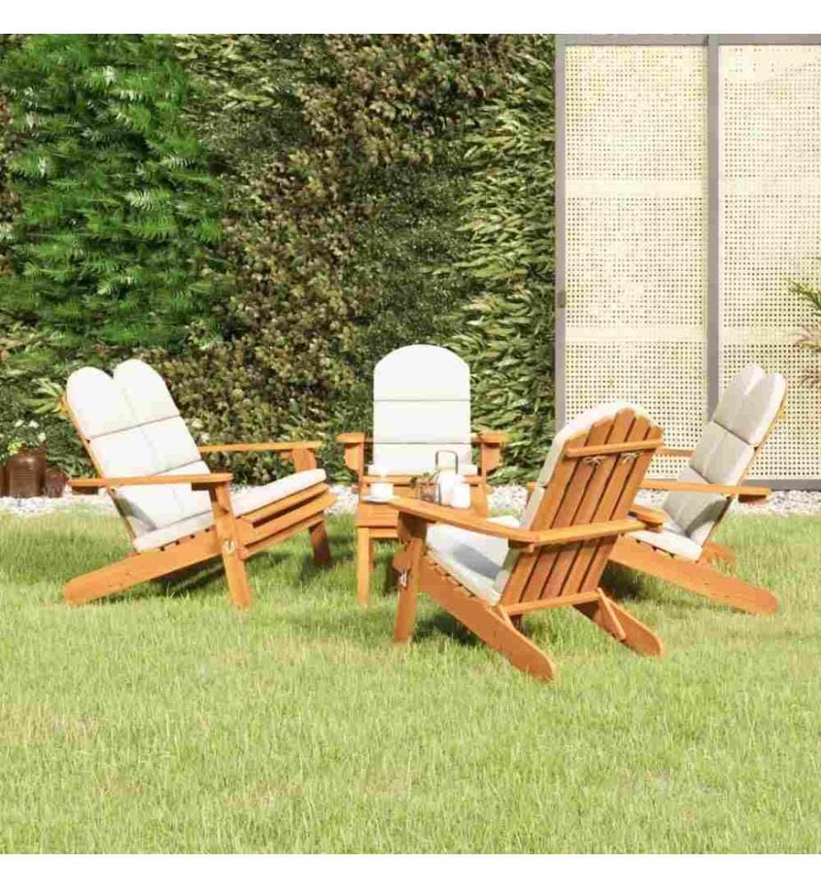 5-tlg. Garten-Lounge-Set Adirondack Massivholz Akazie