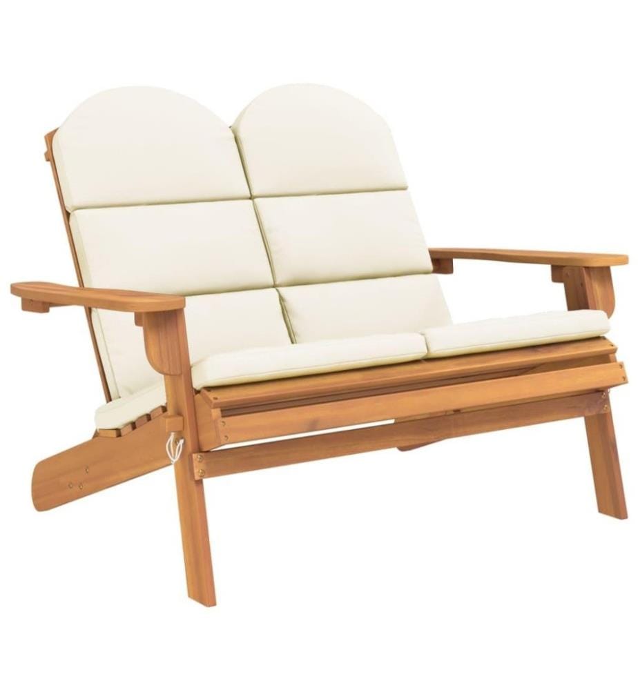 Ensemble de salon de jardin Adirondack 3 pcs bois acacia solide