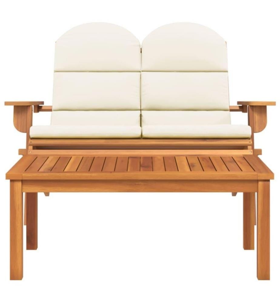 Ensemble de salon de jardin Adirondack 2 pcs bois acacia solide