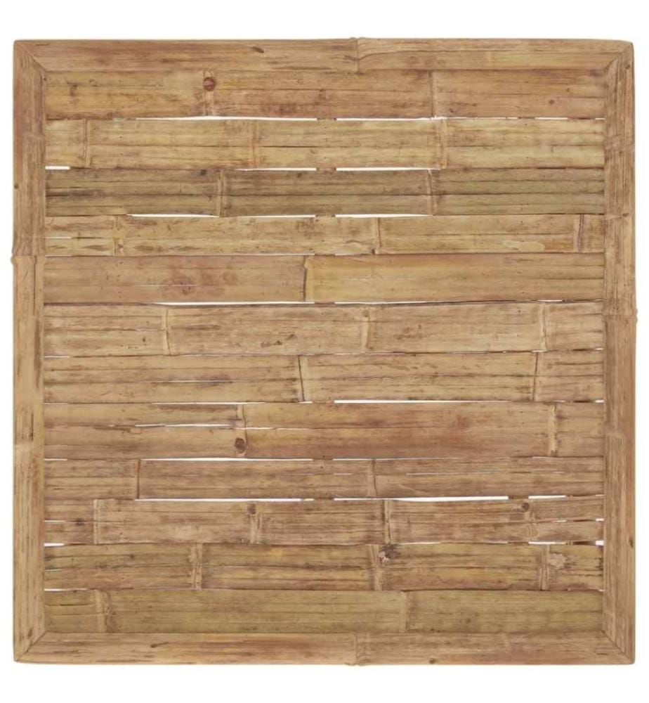 5-tlg. Garten-Lounge-Set mit Dunkelgrauen Kissen Bambus