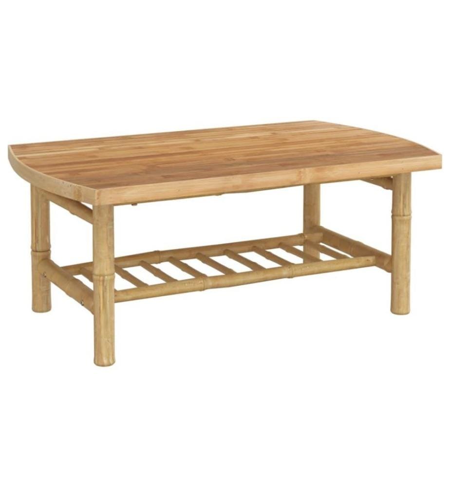 Salon de jardin 3 pcs avec coussins blanc crème bambou