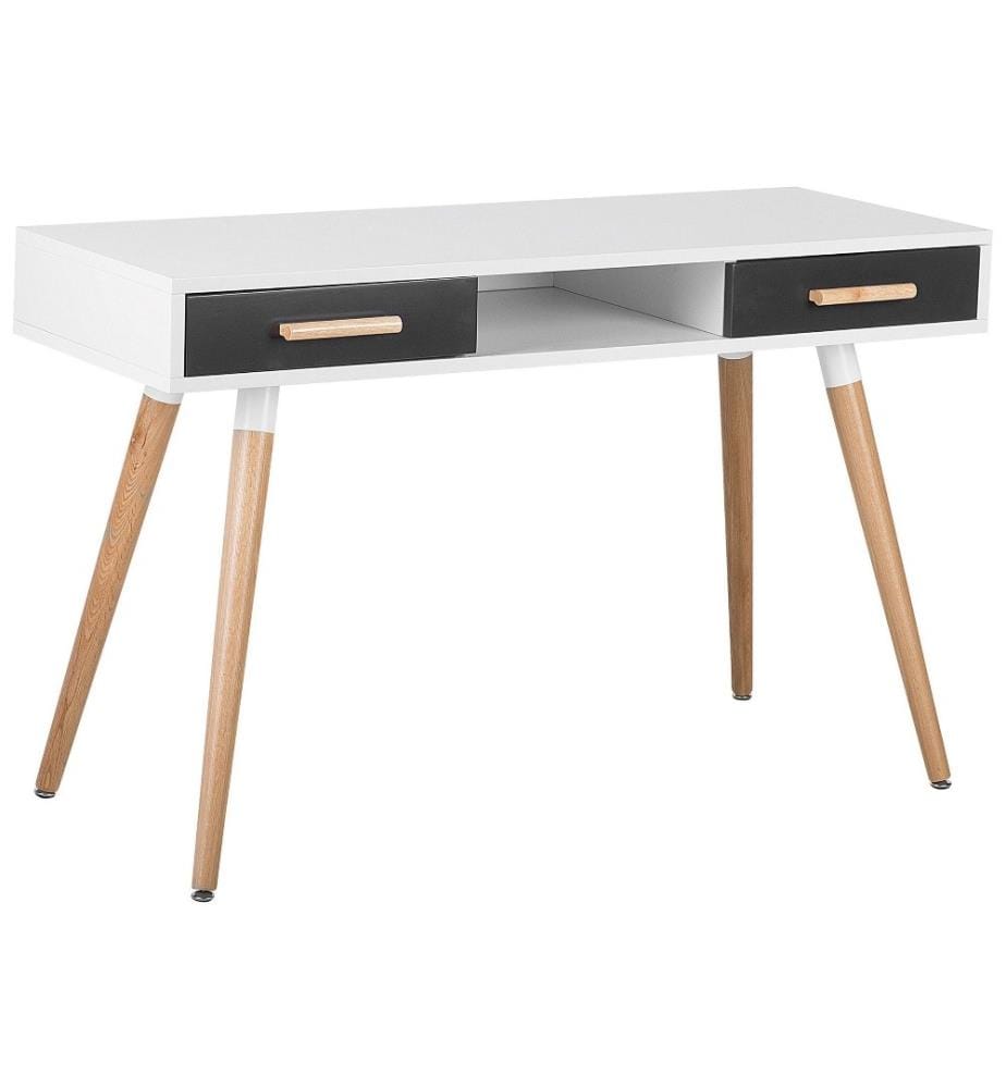 Bureau D'angle Scandinave Bois Naturel 146x112 Cm - Spacieux Et Fonctionnel