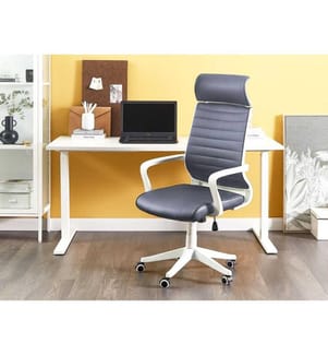 Bürostuhl Grau kunstleder höhenverstellbar Bürostuhl Elegant klassisches Design