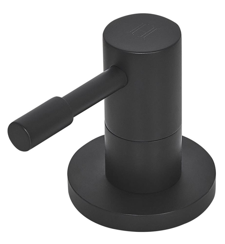 Robinet Mélangeur 3 Trous en Laiton et Acier Inox Noir Mat Ajout Design au Lavabo et Accessoire Déco pour Salle de Bain Moderne