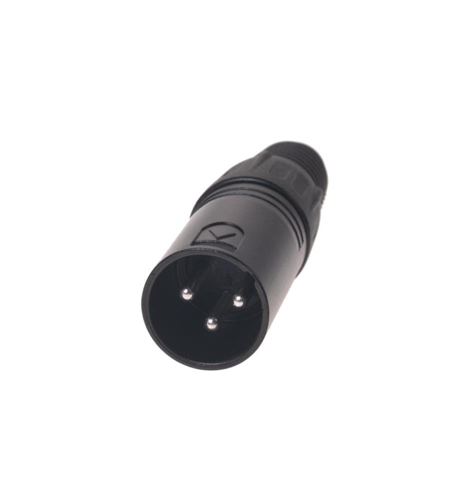 BEMERO - Connecteur BC1001BK-M XLRm 3 broches mâle mâle XLRm 3 broches Noir