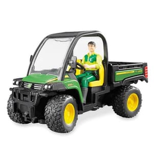 BRUDER -  John Deere Gator 855D,  mit Fahrer, Profi-Serie 8.8x4.4x5.5cm
