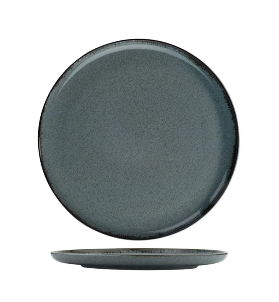 Service de table, 24 pièces, bleu, porcelaine