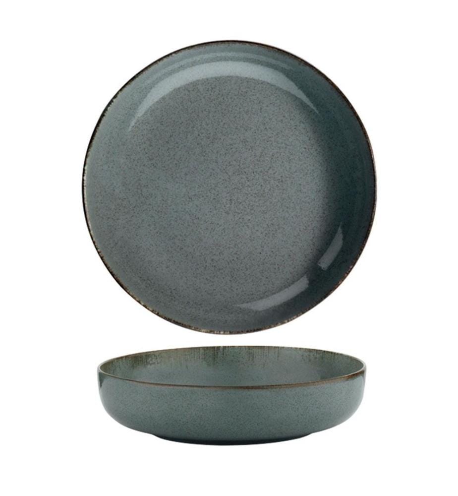 Service de table, 24 pièces, bleu, porcelaine