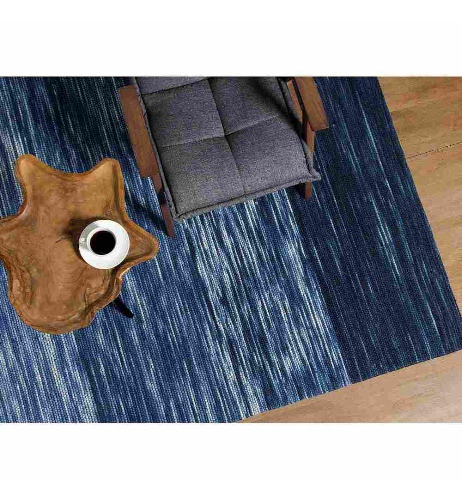 Tapis Rectangulaire Gris en Laine pour Chambre ou Salon Scandinave 160 x 230 cm