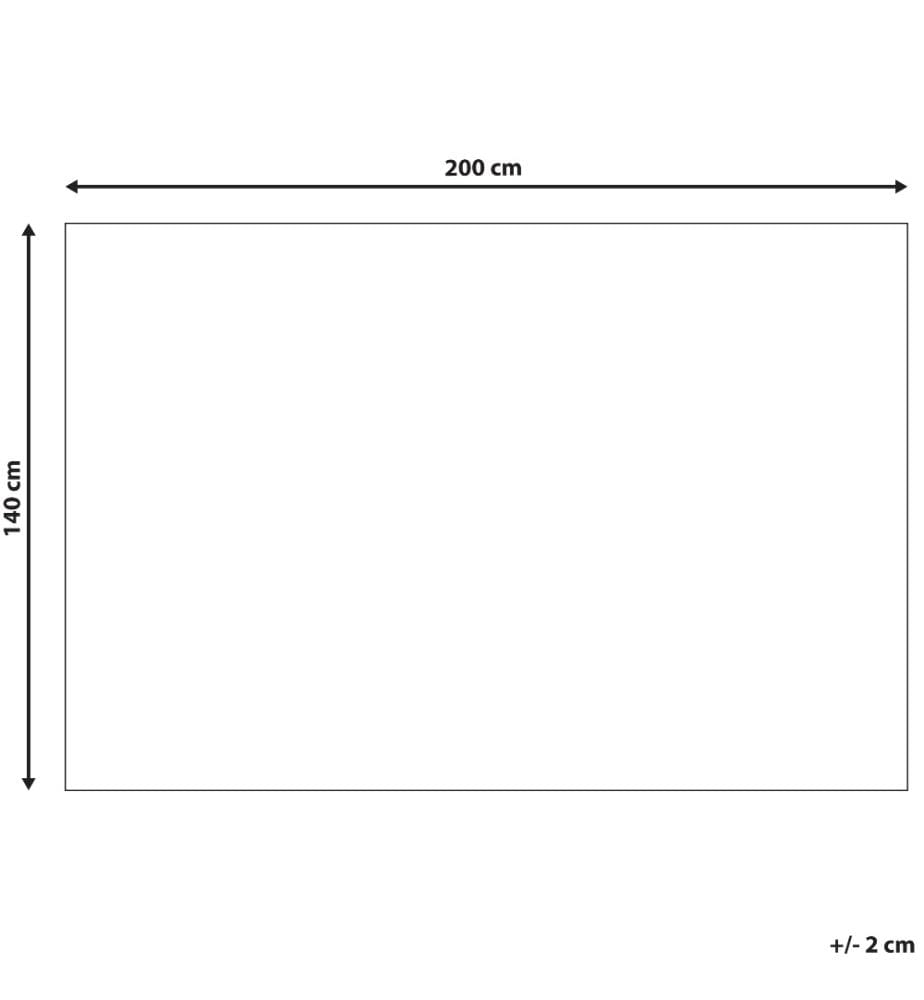 Teppich Beige 140 x 200 cm Kurzflor Abstrakt Rechteckig Modern