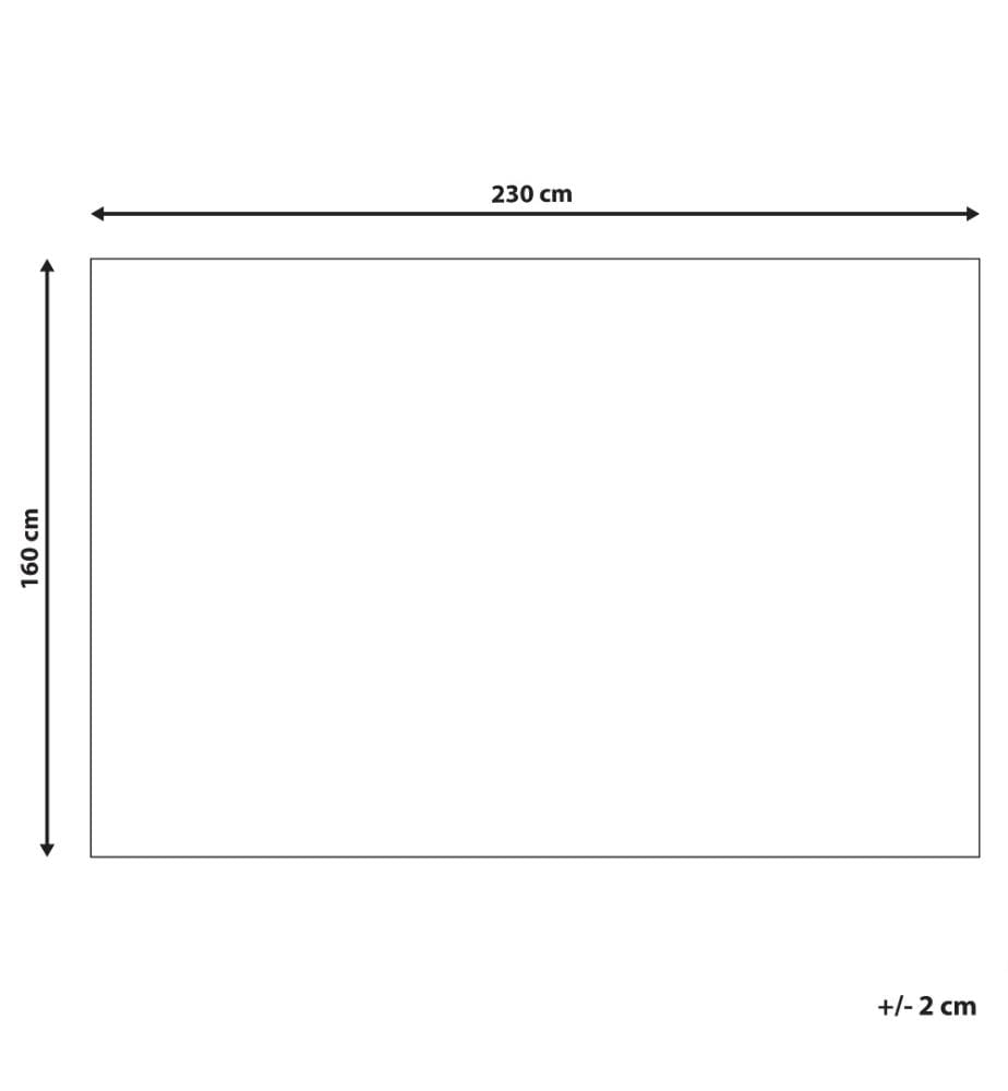 Teppich Grau Blau Weiss Polyester 160 x 230 cm Kurzflor Geometrisches Muster Bedruckt Rechteckig
