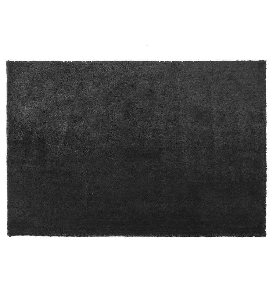 Teppich Schwarz 160 x 230 cm Shaggy mit Kuschelfaktor Getuftet in rechteckiger Form Klassisch