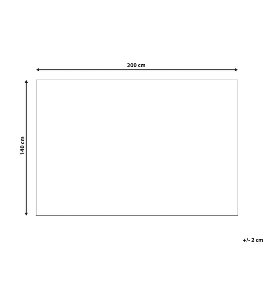 Teppich Mehrfarbig Wolle Rechteckig 140 x 200 cm mit Geometrischem Muster Boho Skandinavisch für Wohn- und Schlafzimmer